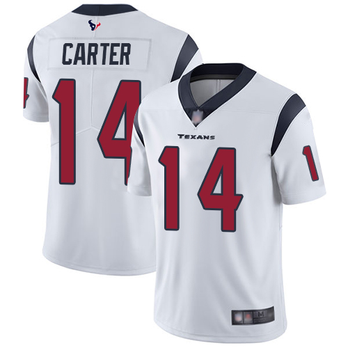 Houston Texans Limited White Men DeAndre Carter Road Jersey NFL Football #14 Vapor Untouchable->houston texans->NFL Jersey